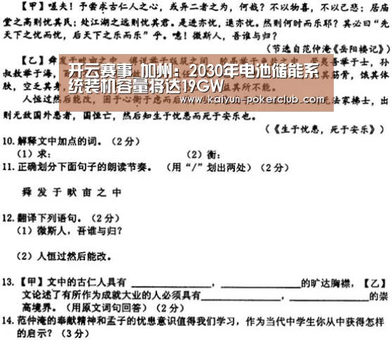 开云赛事_加州:2030年电池储能系统装机容量将达19GW